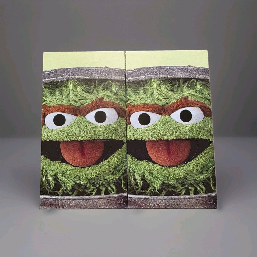 Blowze x Sesame Street Oscar Designer Facial Tissue Boxes Set Of Two Collectible